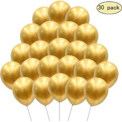 30 stuks Helium Latex Goud Ballonnen MagieQ Feest|Party|Kinderfeesje|Decoratie|versiering|Kerst|
